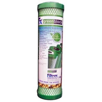 Filtrex 2.5" x 10" 10 Micron GreenBlock Carbon Filter