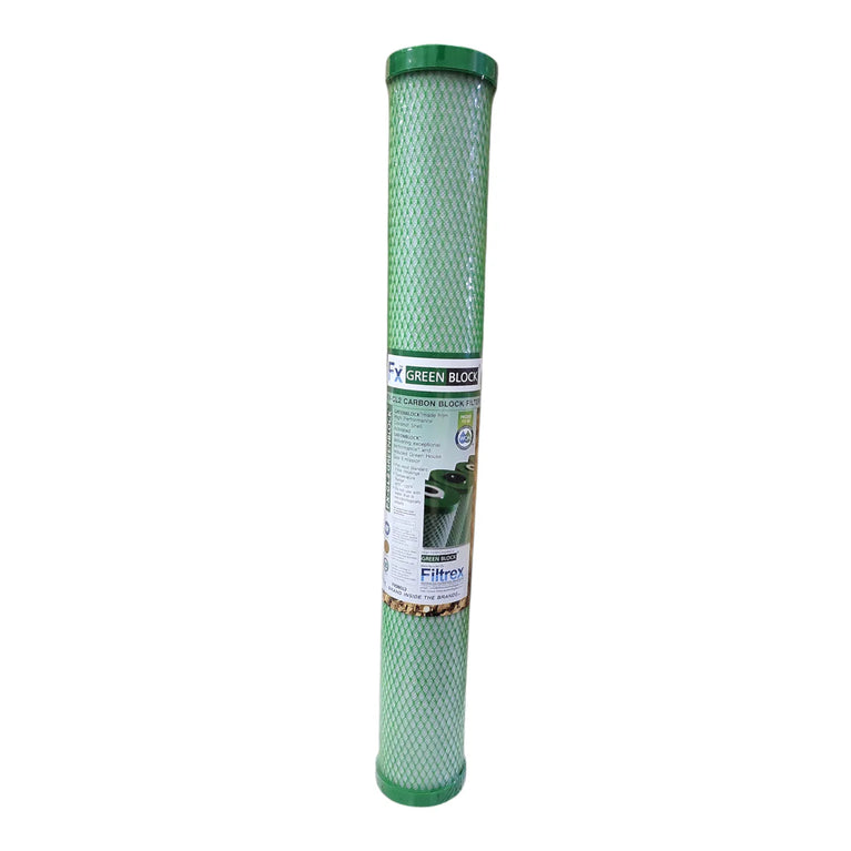 Filtrex 2.5" x 20" 10 Micron GreenBlock Carbon Filter