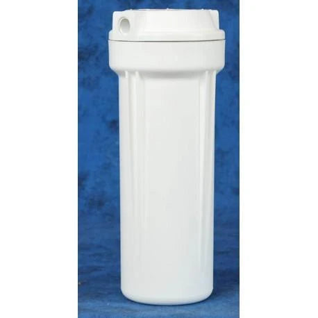QMP 10" Filter Housing White/White Finish 3/4" Port
