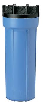 Pentair 10" Slim Line Housing 3/8" Port Clear Blue Without Pressure Relief